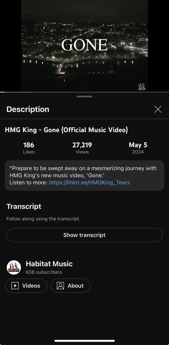 RepHabitat's tweet photo. Go Check Out Habitat Music Artist HMG King Recent Music Video ~ 🚨”GONE”🚨
Like, Share, Comment and Subscribe To Habitat Music on ⁦⁦⁦@YouTube⁩ 🫡💯🚀🚀🚀🚀🚀🚀🚀🚀🚀🚀🚀 https://t.co/UCnhYLDh4b