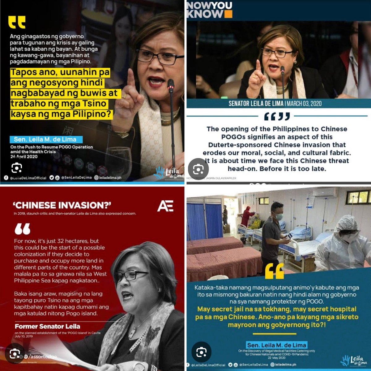 BicolanoP's tweet photo. @AttyLeiladeLima @AttyLeiladeLima  is consistent on her stand against the POGOs, even during the dark years of the former president. ❤️🇵🇭 https://t.co/BEcNYbPr5f
