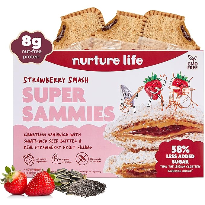AQualityChannel's tweet photo. 2. Nurture Life Frozen Crustless Sandwiches | Strawberry Blast Super Sammies | #Healthy #Toddler and #KidsFood 1 Pack of 4 Sandwiches #foodblog 
-LINK: https://t.co/y1HBVO35zX