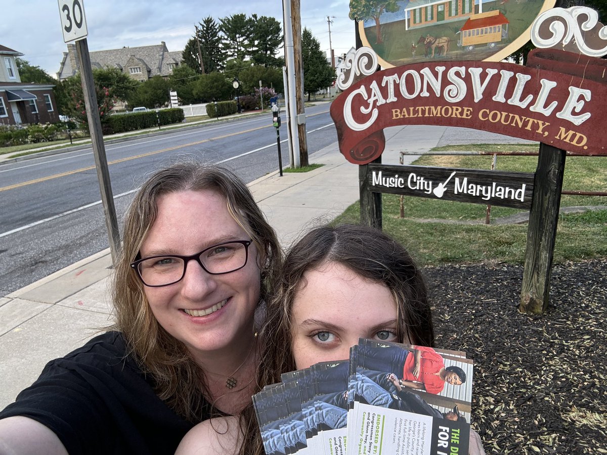 Danielle Veith (@dsyreetav) on Twitter photo Day 5. Canvassing Maryland! Catonsville, Baltimore County. Excessive heat continues, rain threatens but we keep going, knocking doors & talking to voters about @alsobrooksformd! #election2024 #electdemocraticwomen #electblackwomen #mdpolitics @momsdemand @alsobrooksformd <a href="/mddems/">Maryland Democratic Party</a> Day 5. Canvassing Maryland! Catonsville, Baltimore County. Excessive heat continues, rain threatens but we keep going, knocking doors & talking to voters about @alsobrooksformd! #election2024 #electdemocraticwomen #electblackwomen #mdpolitics @momsdemand @alsobrooksformd <a href="/mddems/">Maryland Democratic Party</a>