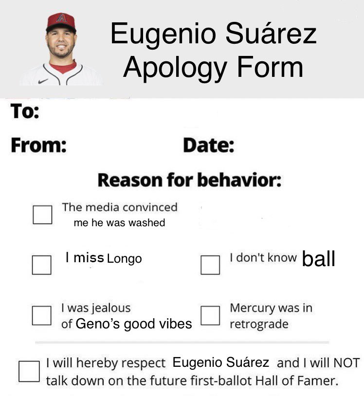 marxiners's tweet photo. #dbacks twitter it is time to start filling out the form https://t.co/8BBFa2O05M