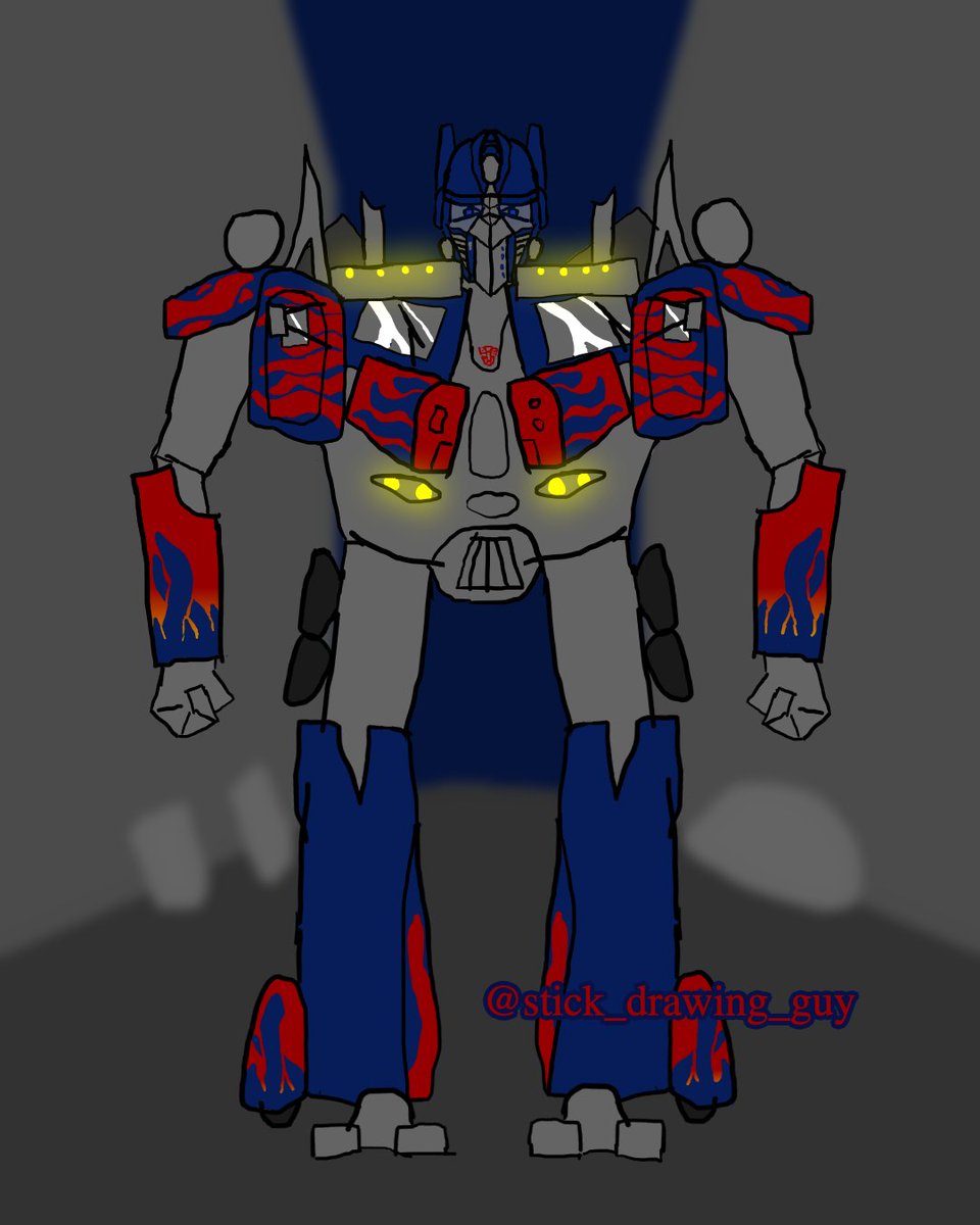 StickDrawingGuy's tweet photo. I wanted to try drawing Optimus Prime without reference, particularly the movie version. I’ve seen a couple clips so I know I have a few details wrong, but this was fun to draw
#optimusprime #transformers #art #artist #drawing #digitalart #artistsoninstagram https://t.co/7AkScDbC7O