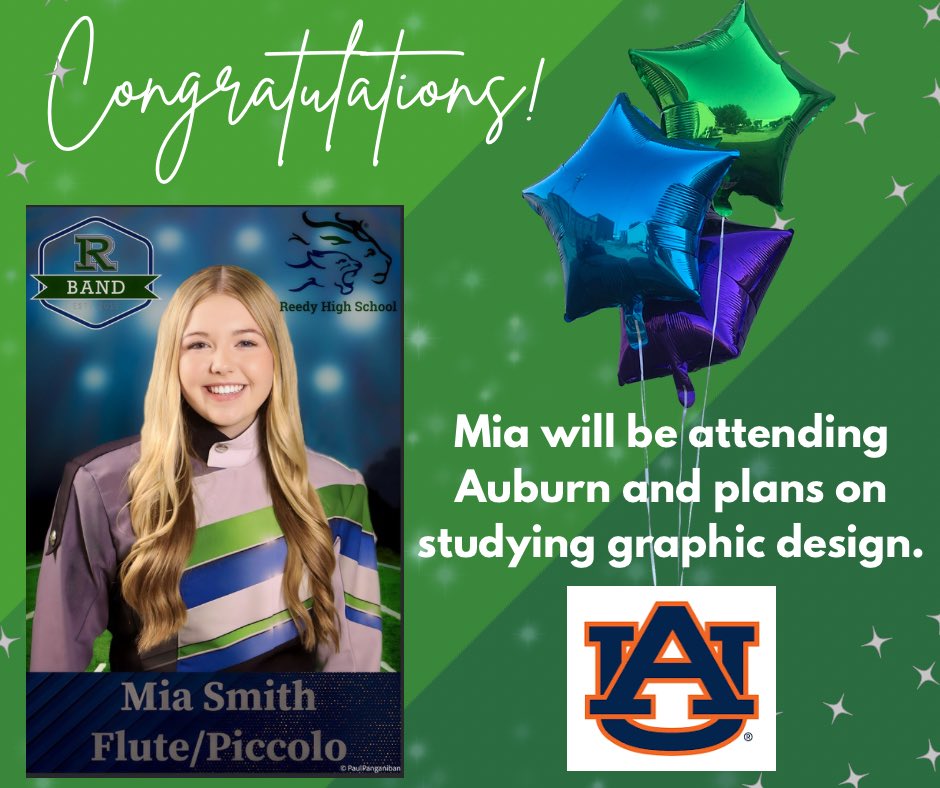 Congratulations to Mia and the entire 2024 Reedy Band graduating class.  We are so very proud of you! 
#fisdmadetoshine #fisdfineartsleads #ReedyBand
