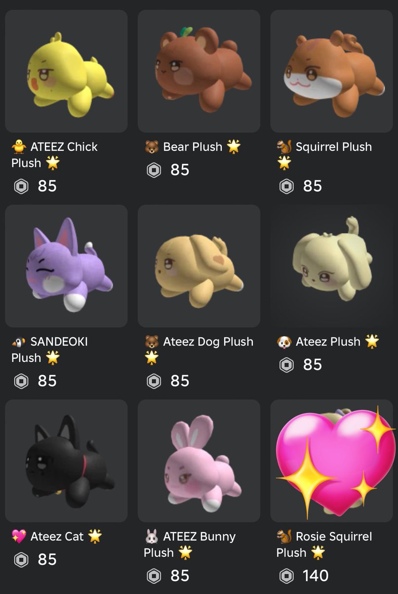 iHATEatz's tweet photo. the ones that aren’t in the screenshot u have to get from the group!! https://t.co/Uu8HWLLCmI