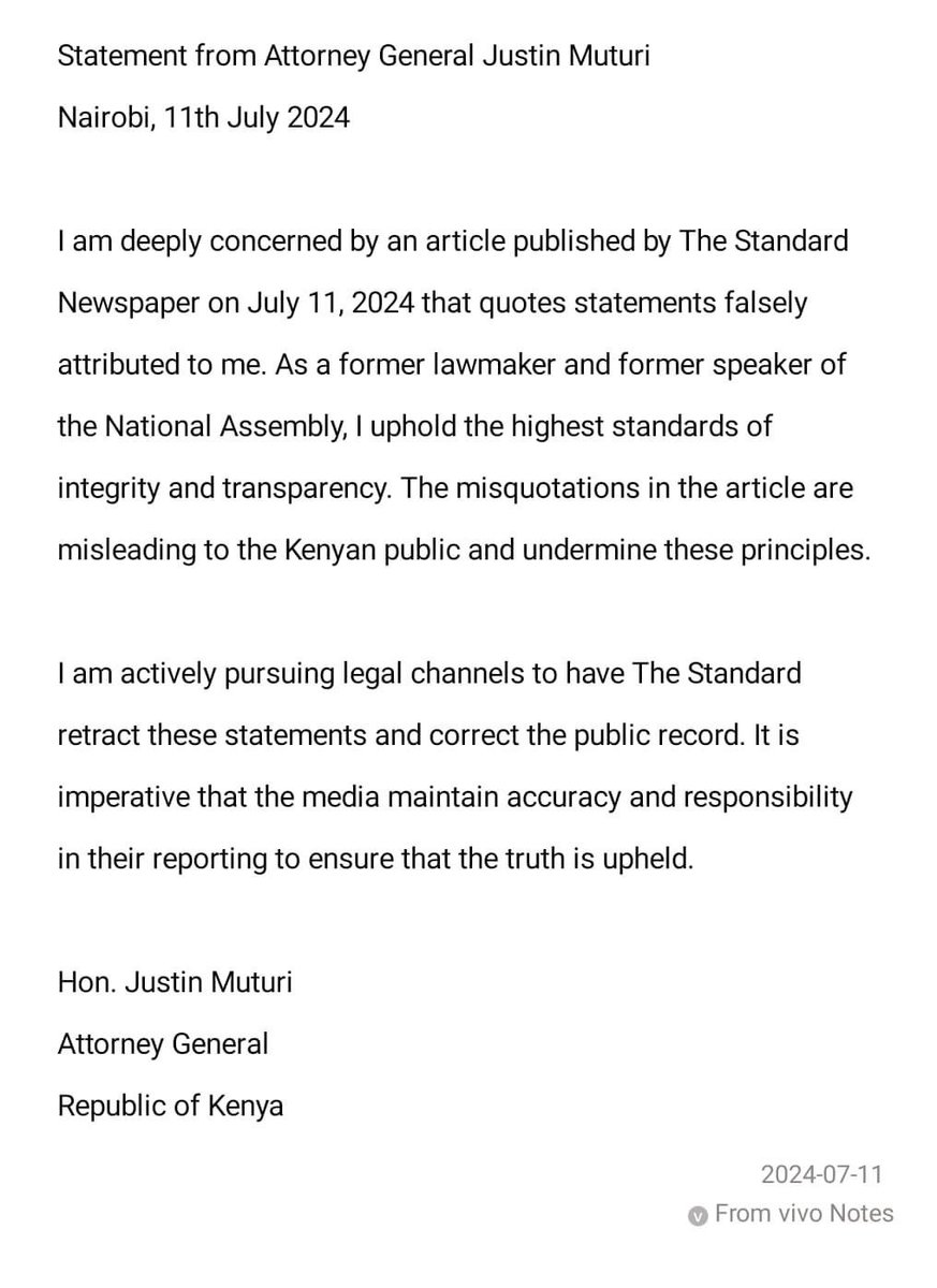 EjoreF's tweet photo. Gazeti ni ya kuwasha moto kweli. Thank you for the clarification our boss @HonJBMuturi https://t.co/F4xwLGNxMg
