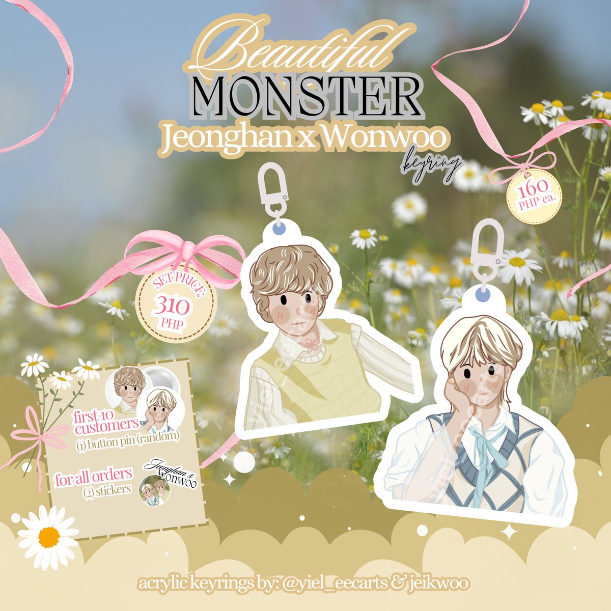 𐙚˙⋆.˚ ᡣ𐭩 you saw it right! beautiful monster is here.. 𝜗𝜚

💌order form: tinyurl.com/JHxWWBMKeyring
🧾doo: 07/18
💳dop: 50% dp 07/18, rembal 07/21

✐ᝰ more details on the form!

t. wts lfb jeonghan wonwoo seventeen svt keyring ph this man #YielSells