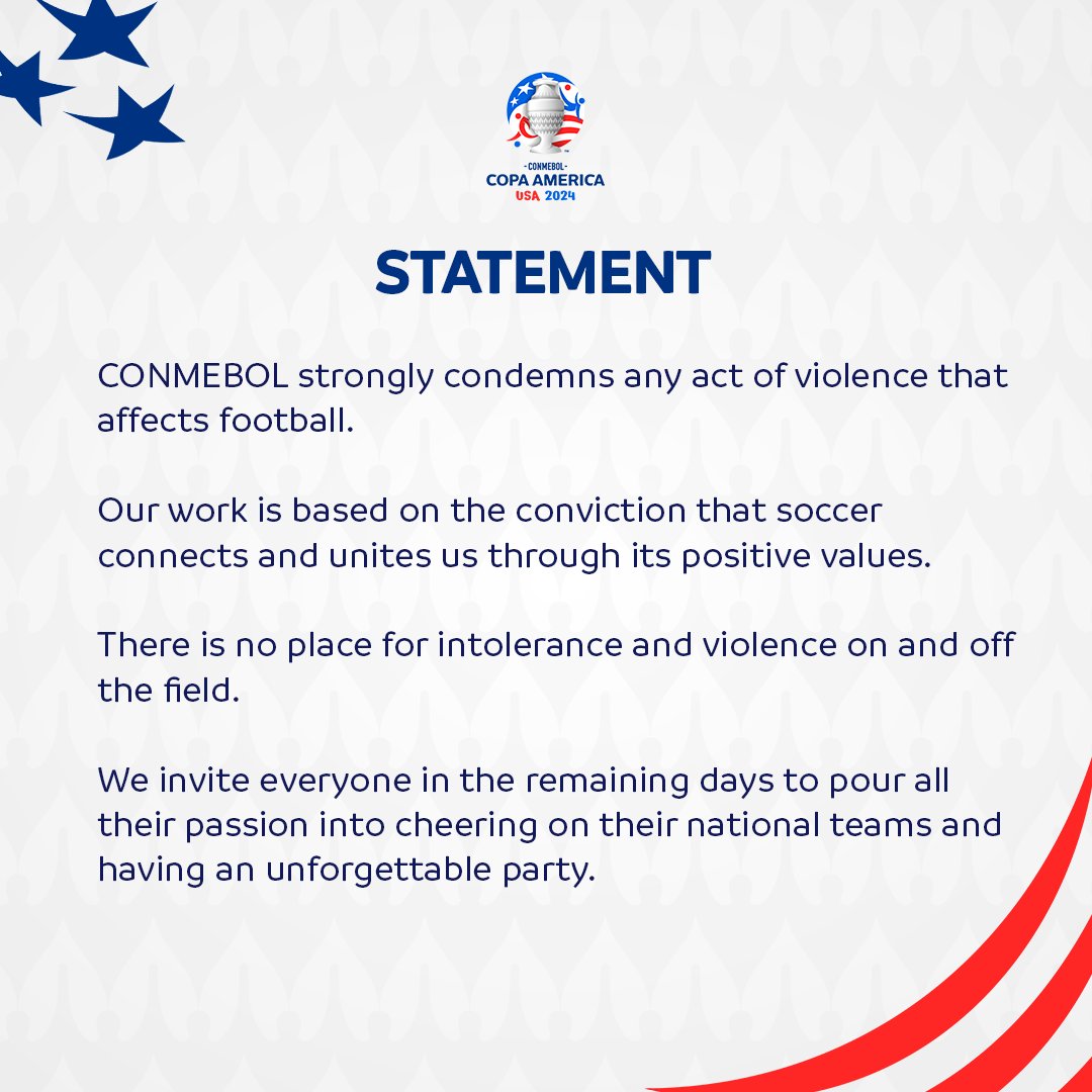copaamerica_ENG's tweet photo. Statement. https://t.co/SGozrzqLyv