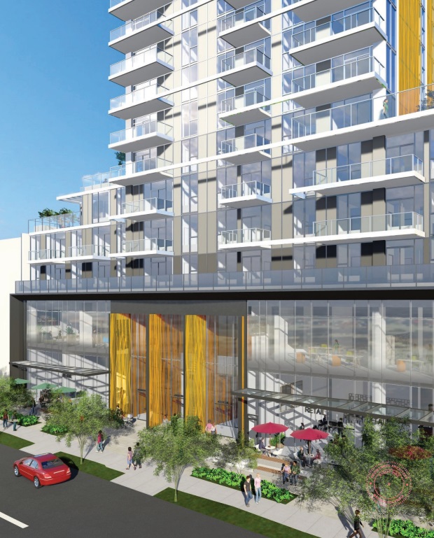 vancouvermrkt's tweet photo. 20-storey condo &amp; social housing building planned for site on East 2nd Ave in Mount Pleasant. 139 condos &amp; 26 social housing units.

The site was previously under construction as a 5-storey rental building but paused awaiting Broadway Plan.

Details: https://t.co/NkJJFDMaBG https://t.co/8ADO4NpS9q