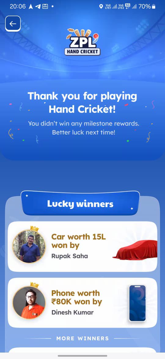 WithDineshIYC's tweet photo. @zomato @zomatocare 
I have win a phone during playing the ZPL &amp; your team coordinate to me and confirm that you win but still no any udate on this .

It’s a joke from your side . I have attached the pictures for your reference.   Hope you will revert back https://t.co/64nSV4CznM