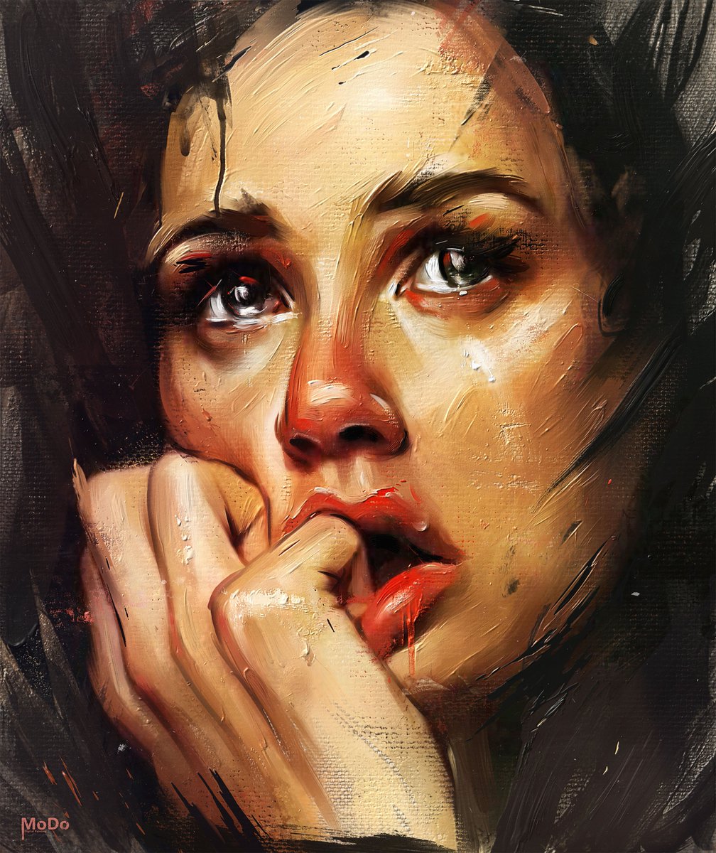 'Michelle' | 42х50 cm | 2020
         Digital Thick Paint