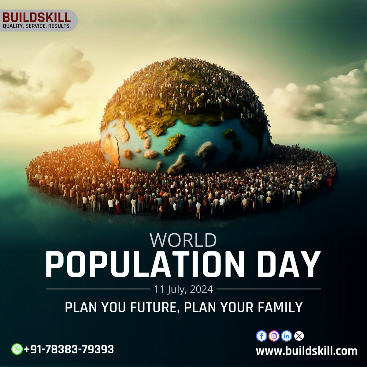 Celebrating 🌎 #WorldPopulationDay with Buildskill Tools! As the population reaches 8 billion, it's essential to focus on sustainable development.
Buildskill Tools is here to support your everyday needs with the best quality tools.  

#Empowerment #QualityTools  #Buildskill