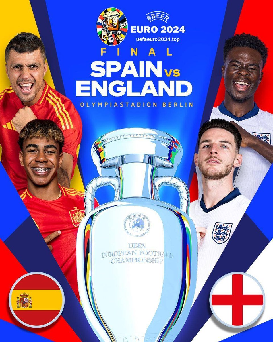 euro2024Beers's tweet photo. ⚡️#EURO2024 Final Match Win & Win! ⚡️🇪🇸 Spain vs. England 🏴󠁧󠁢󠁥󠁮󠁧󠁿

🎁 Prize pool: 3 $BNB + $BEER worth 3 #BNB
🥳 30 Lucky Winners!

For the final match, let's shake things up! No predictions! Just shout out your team spirit! 🗣🎉

How to join:
1️⃣ Follow @euro2024Beers
2️⃣ Register here: https://t.co/R15XMzhsIa
3️⃣ Tweet or comment about the team you support with @euro2024Beers and $BEER

Get loud and proud! Winners announced on 7/15! ⚽️
#Spain #England