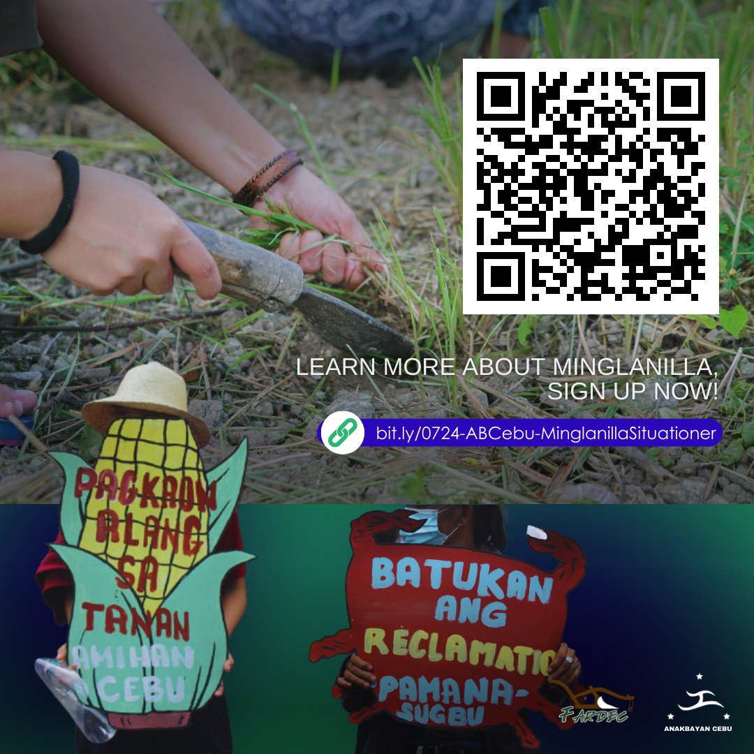 AnakbayanCebu's tweet photo. Sign up for the educational discussion on the situation of Minglanilla here:
🔗https://t.co/5hj2E6H5v4 https://t.co/kSPELIGiDG