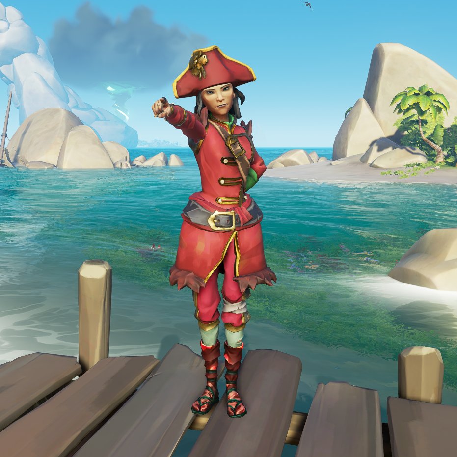 picklespicee's tweet photo. Dressed to impress ✨

#StyleOfThieves Theme: Gaudy 
@SeaOfThieves
#SeaOfThieves https://t.co/39gOx9LRfG