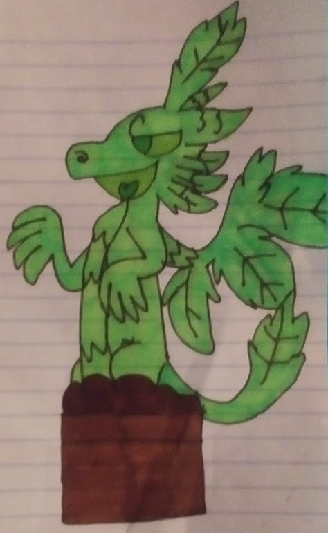 USunpop209's tweet photo. Dragon Plant. #traditionalart #deviantarttutorial https://t.co/CPdZOv8cc8