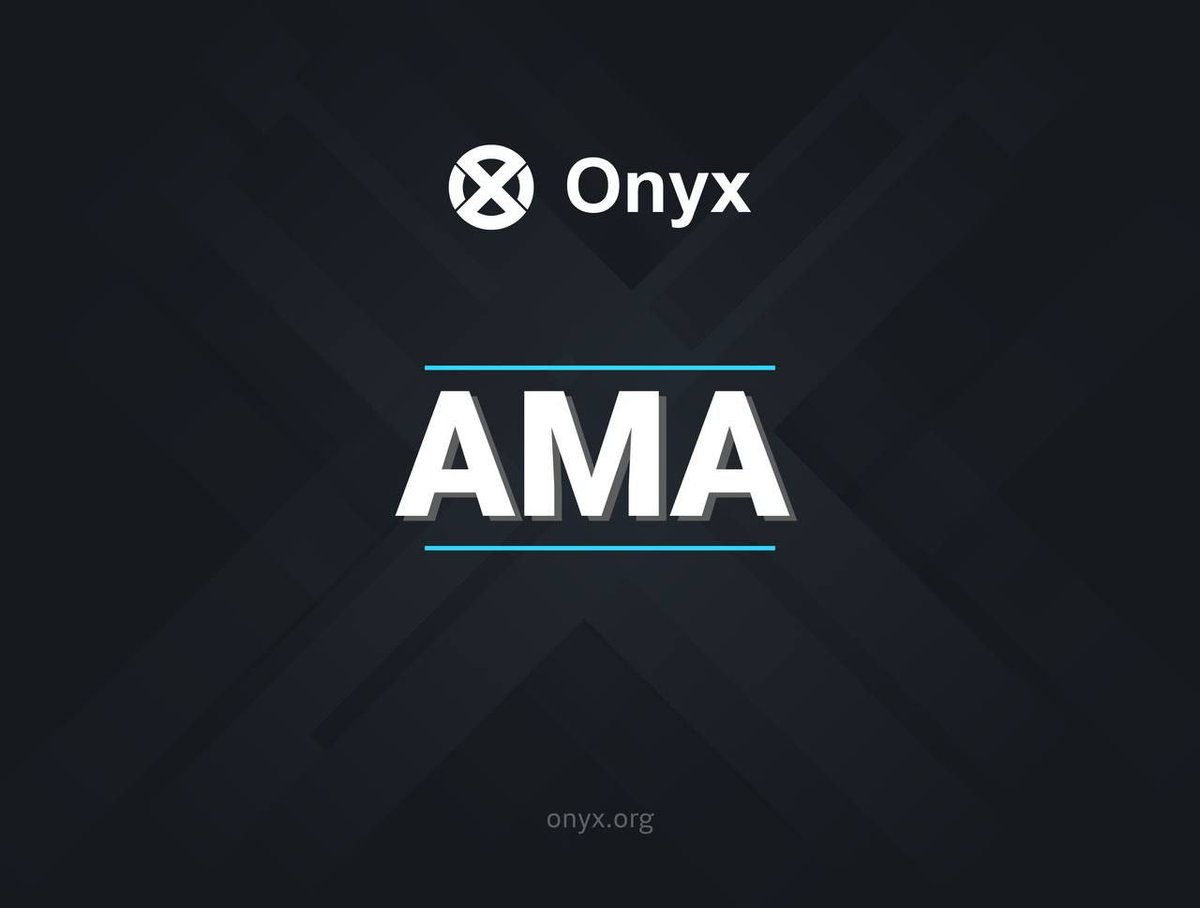 Onyx's tweet photo. There's $10k USD up for grabs in our upcoming AMA with @al_onyxprotocol💰 Top 20 questions get $500 each 🪂

👉Follow @OnyxDAO, RT &amp; Like this post
👉Tag 3 friends below 👇
👉Post your question using #AMA on Telegram at https://t.co/Z8SzOyvUrF 

Ends 07/25 #Airdrop #Giveaway https://t.co/YDZU90Q5Cb