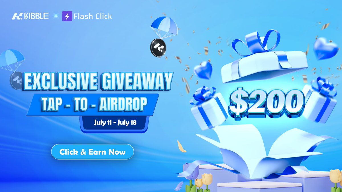 KibbleExchange's tweet photo. 🔥 Exclusive #Giveaway: Kibble x FlashX | Total Rewards $200

To celebrate the collaboration between Kibble Clicker Game and Flash Click, we are thrilled to bring you guys this Tap-To-Giveaway 🎉

Join us by completing the quest below 
✅ Follow @KibbleExchange & @flashxai 
✅ Like, RT this tweet + tag 3 friends
✅ Download Flash Click at https://t.co/LzZsWlwJ6d with referral code: HHA7qdJ 
✅ Comment your TON Wallet in the reply below

⏰ Timeline: July 11 - July 18

Rewards structure for Top Referral
🏆 Top 1: $50 
🥇 Top 2 - 3: $30
🥈 Top 4 - 5: $20
🥉 Top 6 - 10: $10

What are you still waiting for? Download and let's play 💯

#TON #Kibble #FlashX #Airdrop #Referral #GameFi