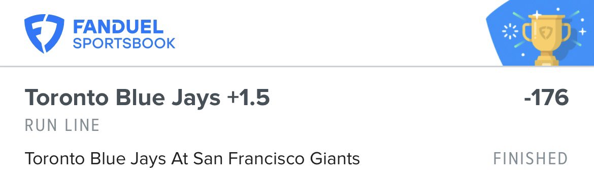 thepickvault's tweet photo. 💰VIP WINNER💰

Toronto Blue Jays +1.5 (-176) ⚾️✅

4.0 Units ➡️ +2.27 Units 📈

#GamblingX #MLB #Winner https://t.co/l3ewyLnU79