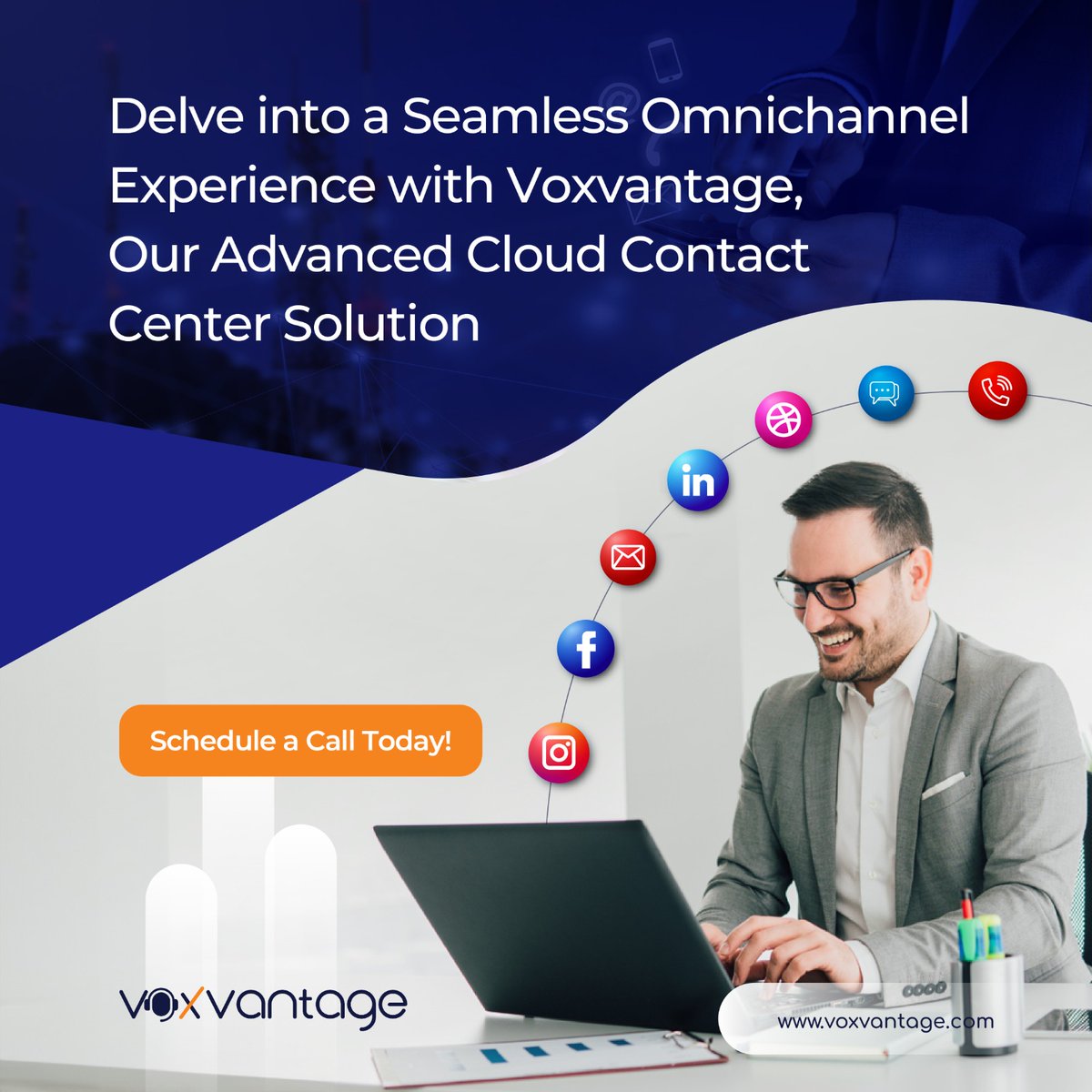 Voxtronsolution's tweet image. Voxvantage helps you deliver a unified and consistent customer experience across all touchpoints, boosting satisfaction and loyalty. Ready to elevate your customer service game? Contact us today.​

#Voxvantage #OmnichannelExperience #CloudContactCenter #CustomerService #gcc