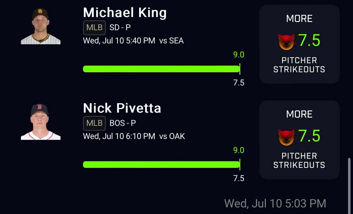 DSDPicks's tweet image. Solid day in the premium discord today!! 💰💰💰🔥🔥🔥

whop.com/checkout/plan_…

#sports #sportsbettingadvice #potd #nba #PrizePicks #mlb #sketch #nuke #bettingpicks #gambling #cash #fanduel #fliff #DraftKings   #LeBronJames #win #betting #picks