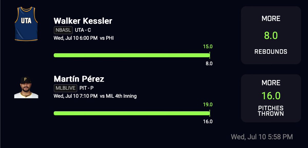 DSDPicks's tweet image. Solid day in the premium discord today!! 💰💰💰🔥🔥🔥

whop.com/checkout/plan_…

#sports #sportsbettingadvice #potd #nba #PrizePicks #mlb #sketch #nuke #bettingpicks #gambling #cash #fanduel #fliff #DraftKings   #LeBronJames #win #betting #picks