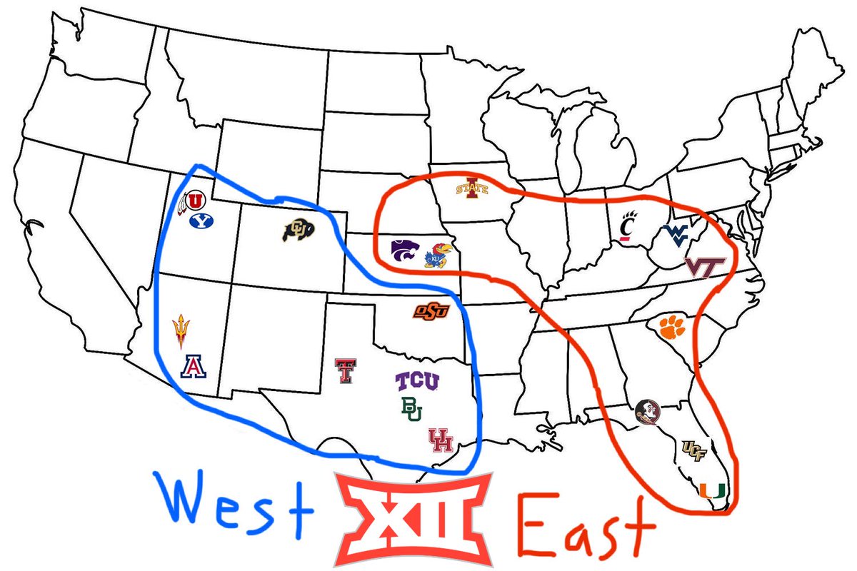 ShermStu_2's tweet photo. Please try to tell me how the Big10 would be a better conference top to bottom in:

Football
Basketball
Baseball

Than this likely version of the Big12.. https://t.co/jdRMua3kdZ