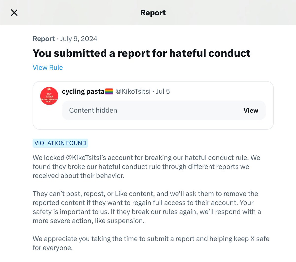 FightNeverFear's tweet photo. #DeplatformHate
#EndJewHatrec
#ItStartedWithWords
Thanks so much to everyone who reported. It takes a lot of people to accomplish this.
Please don’t give up hope.
‼️Keep reporting because it still works. ‼️
Two suspensions and two locks. 🎉🎉 https://t.co/7oVmVkZp1m