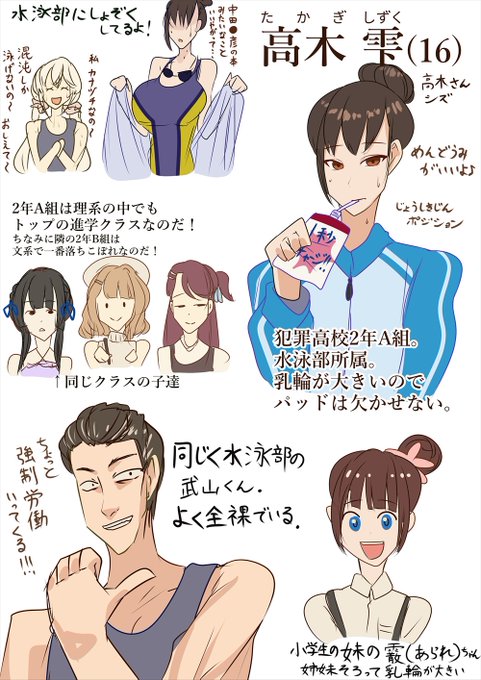 今塗ってる子の名前と設定が決まったぁああ
雫(しずく) 君に決めた!
ようやくこれで『乳輪のデカい水泳部の女』と呼ばずにすむようになったのだ。名前は大事! 