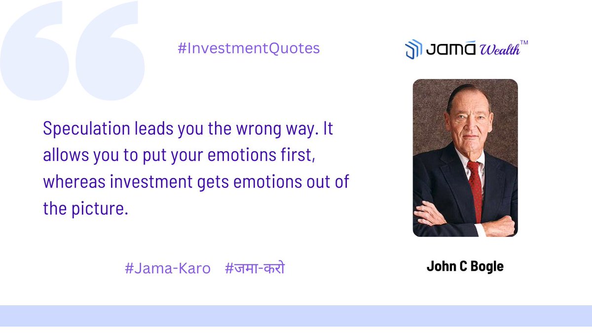 maxiomwealth's tweet image. John C. Bogle criticizes emotional speculation. 

#InvestWisely #ThinkLongTerm #InvestmentOverSpeculation #JamaWealth