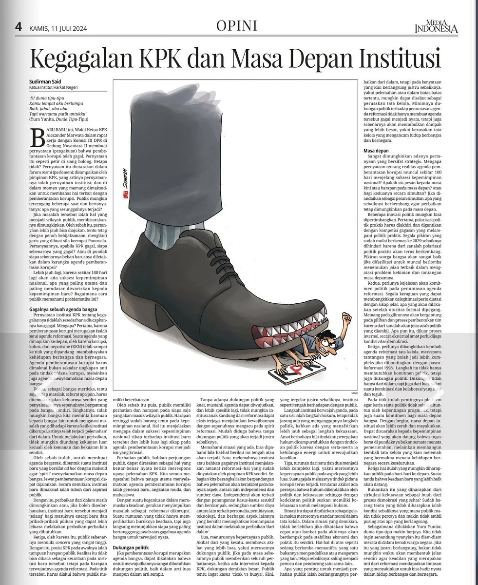 Sudirman Said tweet media