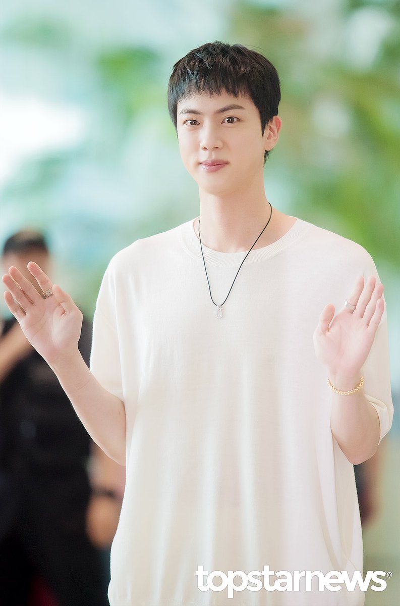 seokjinism1's tweet photo. KMEDIA got so carried away by Seokjin’s personality that they used
 so MANY NICKNAMES and CREATIVE ARTICLE TITLES for Jin. and they are all so different. Everyone being creative in writing articles for Nation’s Pride Kim Seokjin 

- SUPER HANDSOME GUY 
- NATIONAL PRESTIGE VISUAL JIN 
-the standard of handsomeness
-the most handsome man in the universe 
-worldwide handsome Jin 
-worldwide sunshine man 
-the prince in white 
- younger face after military
- military idol
-the eyes are bright 
-airport is buzzing 
-neat airport fashion 
-mochi mochi 
-sparkling eyes 
-heart eyes that make army heart sing 
-worldwide handsome jin 
-right angle shoulders 
-did angle come down 
-heart thumping
-twinkle twinkle eyes 
-sunshine smile 
-eyeball purification flower smile 
-black hair looks warm
-the eyes are bright 
-strongest ball heart
-perfection 
-Aegyo prince 
-airport is buzzing 
-neat airport fashion 
-mochi mochi 
-sparkling eyes 
-heart eyes that make army heart sing 
-right angle shoulders 
-heart thumping 
-perfect ratio 
-leaving with iron guard
-cute fairy 
-visual glitter 

and many more 

HAVE A SAFE FLIGHT JIN
OLYMPICS TORCHBEARER JIN
#방탄소년단진 #JIN #BTSJIN #ジン