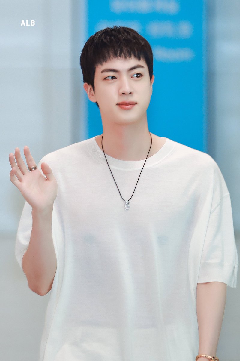 seokjinism1's tweet photo. KMEDIA got so carried away by Seokjin’s personality that they used
 so MANY NICKNAMES and CREATIVE ARTICLE TITLES for Jin. and they are all so different. Everyone being creative in writing articles for Nation’s Pride Kim Seokjin 

- SUPER HANDSOME GUY 
- NATIONAL PRESTIGE VISUAL JIN 
-the standard of handsomeness
-the most handsome man in the universe 
-worldwide handsome Jin 
-worldwide sunshine man 
-the prince in white 
- younger face after military
- military idol
-the eyes are bright 
-airport is buzzing 
-neat airport fashion 
-mochi mochi 
-sparkling eyes 
-heart eyes that make army heart sing 
-worldwide handsome jin 
-right angle shoulders 
-did angle come down 
-heart thumping
-twinkle twinkle eyes 
-sunshine smile 
-eyeball purification flower smile 
-black hair looks warm
-the eyes are bright 
-strongest ball heart
-perfection 
-Aegyo prince 
-airport is buzzing 
-neat airport fashion 
-mochi mochi 
-sparkling eyes 
-heart eyes that make army heart sing 
-right angle shoulders 
-heart thumping 
-perfect ratio 
-leaving with iron guard
-cute fairy 
-visual glitter 

and many more 

HAVE A SAFE FLIGHT JIN
OLYMPICS TORCHBEARER JIN
#방탄소년단진 #JIN #BTSJIN #ジン