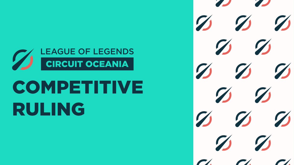 LCO's tweet image. Competitive Ruling:

leagueoflegends.com/en-au/news/esp…