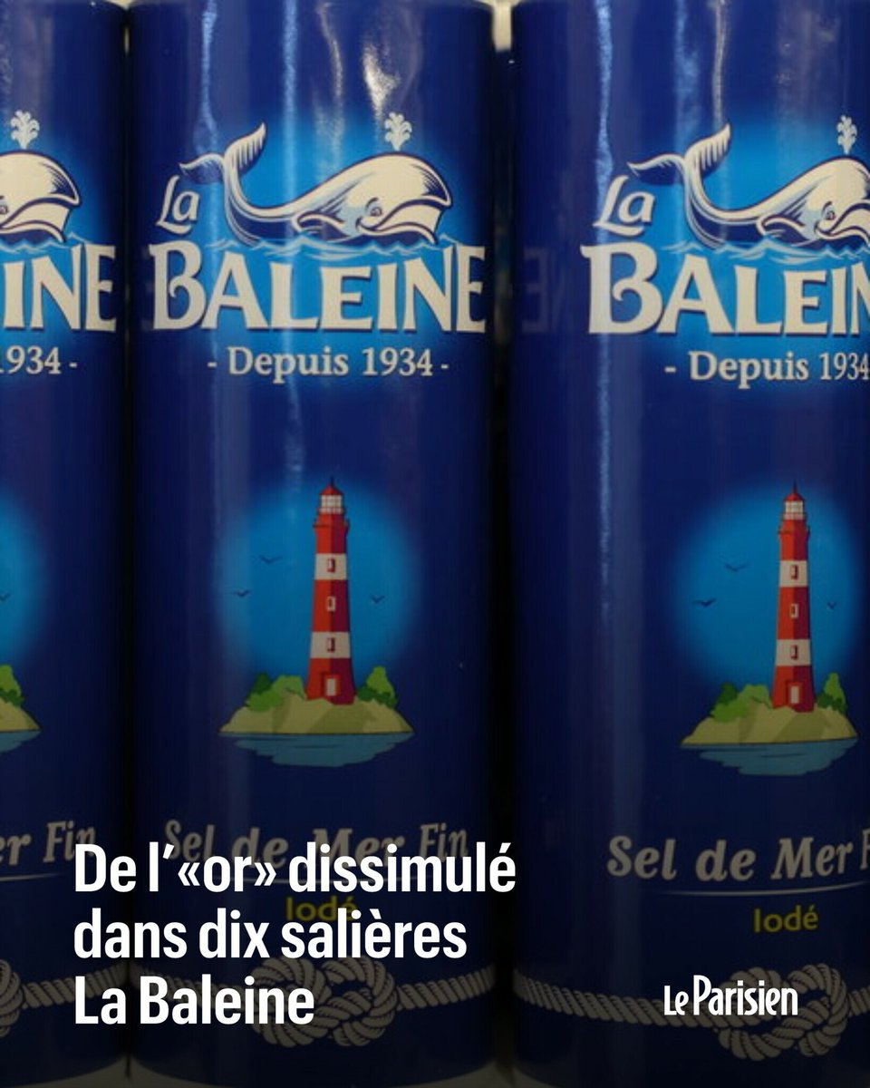 Pour célébrer ses 90 ans, la marque de sel emblématique, La Baleine, a distillé dans 10 salières de la poudre dorée comestible

Chaque gagnant se verra remettre la somme de 1 000 euros

➡️ l.leparisien.fr/SChk