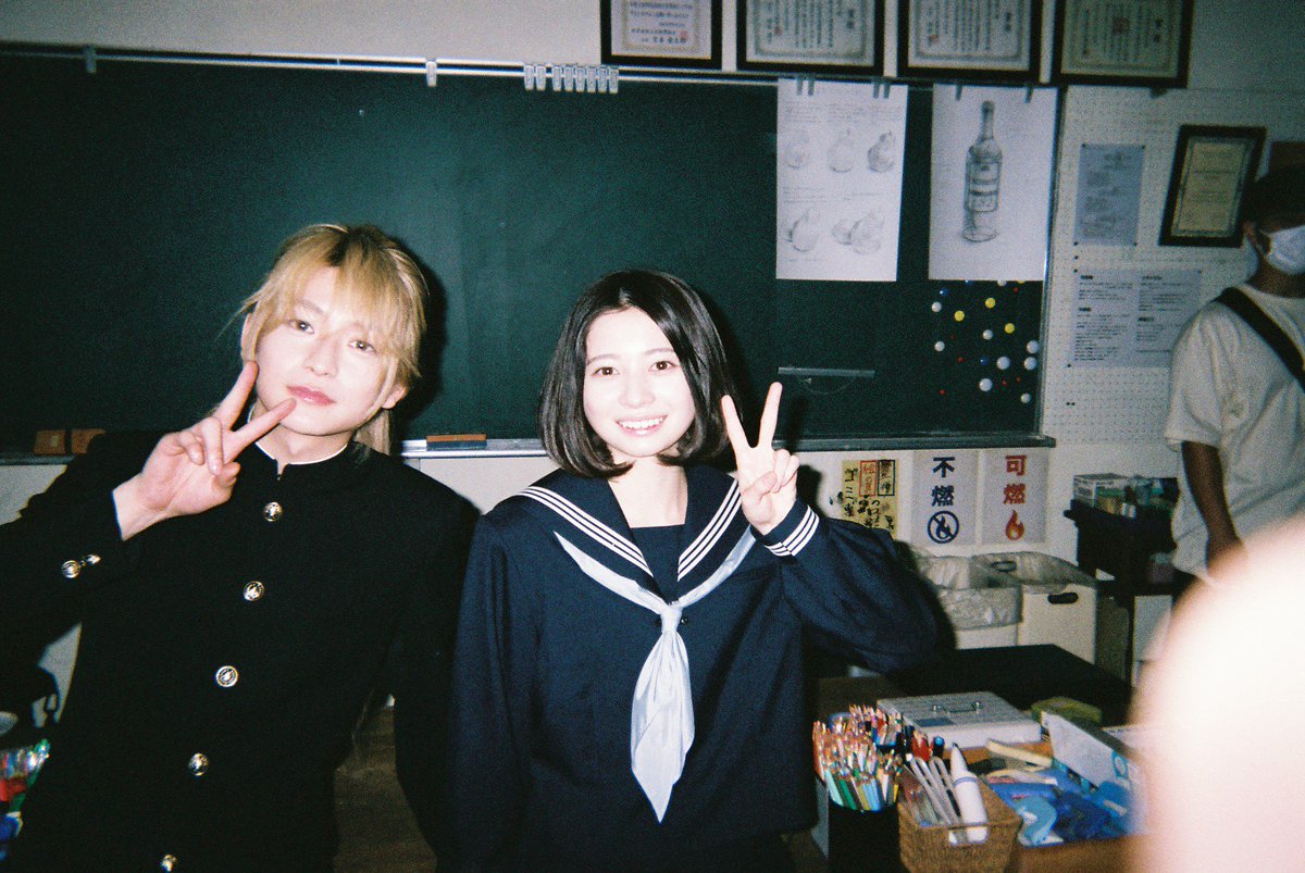 movie_core2014's tweet photo. 眞栄田が捉えた高橋＆桜田女子トークの瞬間！映画『ブルーピリオド』特別試写会舞台あいさつ
https://t.co/mtuTpCeEPe
#映画ブルーピリオド #眞栄田郷敦 #高橋文哉 #板垣李光人 #桜田ひより https://t.co/KAmXa3EO68