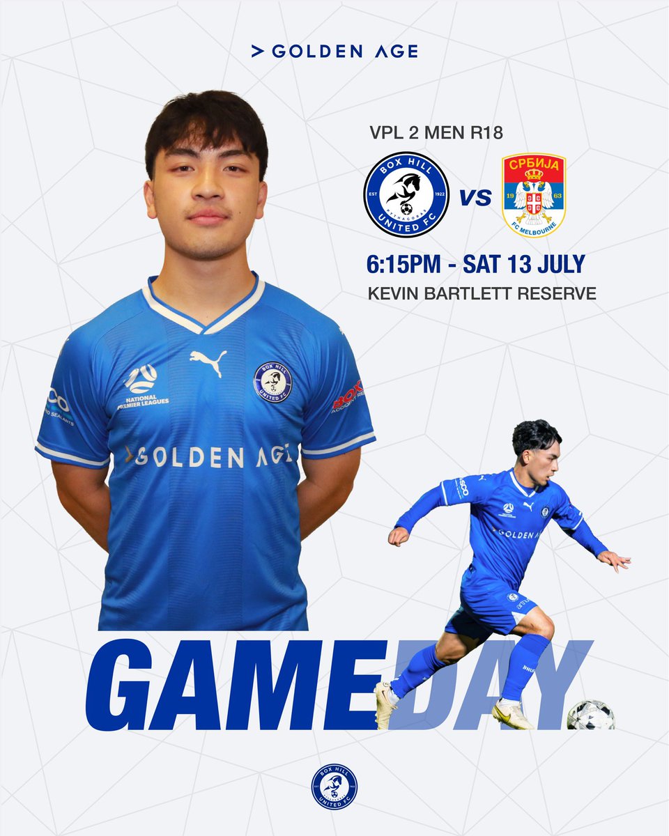 On Saturday our senior men play away with a kick off at 6:15pm
The U23s play before at 3:00pm
Head down to Kevin Bartlett Reserve to cheer them on. 
Let’s GO Box Hill!
#bhufc #attitudeiseverything #pythagoras