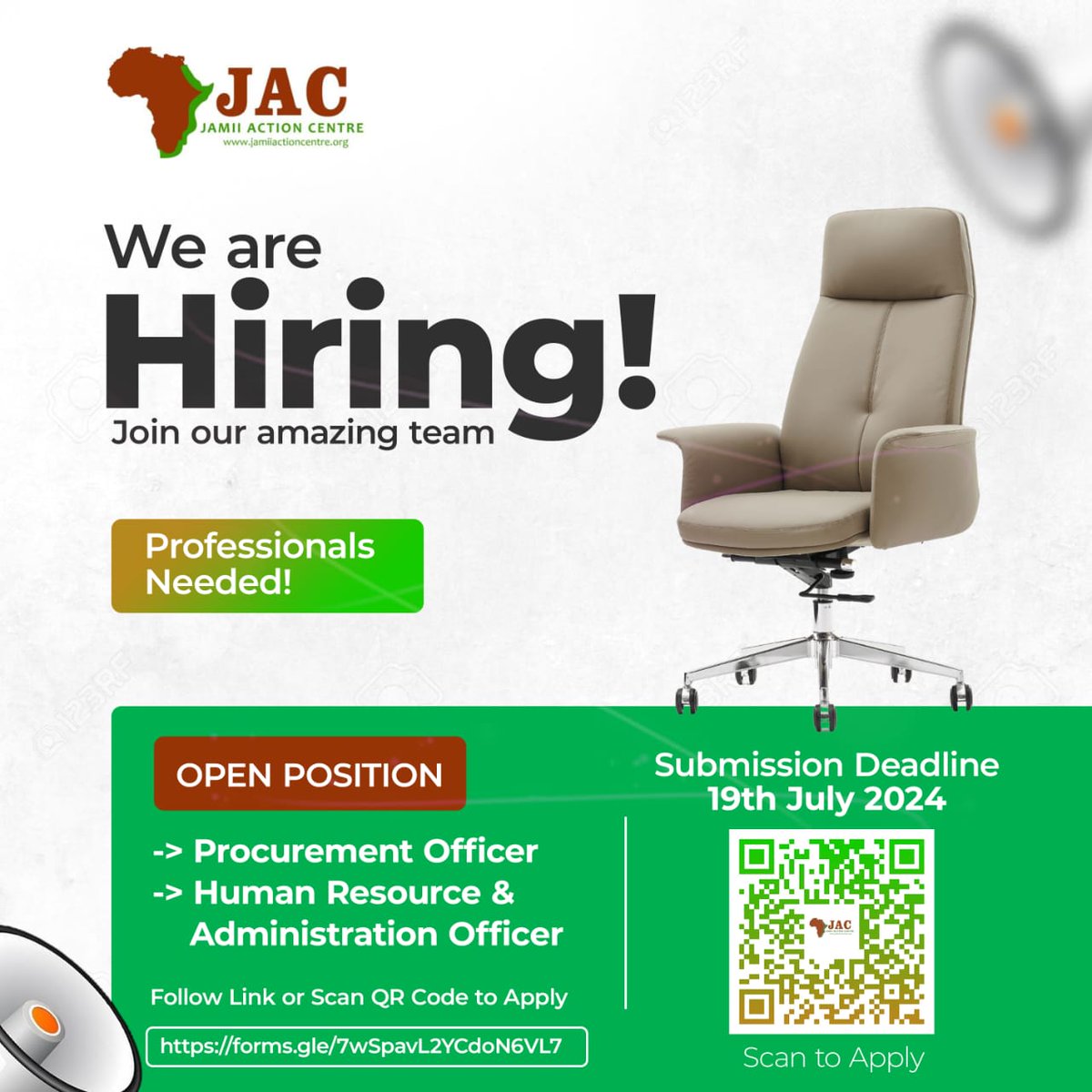 JAC FM 106.2 (@jacfm106_2) on Twitter photo We Are Hiring!!! ๐ฃ
Are you passionate about resilince building and mpowering young people and women? Look no further! At JAC, weโre more than a teamโweโre a family committed to creating positive change in Kwale County.
<a href="/Mwarpkenya/">Muslim Women Advancement of Rights and Protection</a>
<a href="/RadioKaya/">Radio Kaya</a> <a href="/CTP_Kenya/">Counter Terrorism Policing KE</a> <a href="/NCTC_Kenya/">NCTC Kenya</a> <a href="/PlanKenya/">Plan International Kenya</a> We Are Hiring!!! ๐ฃ
Are you passionate about resilince building and mpowering young people and women? Look no further! At JAC, weโre more than a teamโweโre a family committed to creating positive change in Kwale County.
<a href="/Mwarpkenya/">Muslim Women Advancement of Rights and Protection</a>
<a href="/RadioKaya/">Radio Kaya</a> <a href="/CTP_Kenya/">Counter Terrorism Policing KE</a> <a href="/NCTC_Kenya/">NCTC Kenya</a> <a href="/PlanKenya/">Plan International Kenya</a>