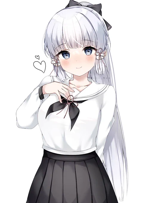 セーラー服綾華ちゃん再掲 #原神 #GenshinImpact