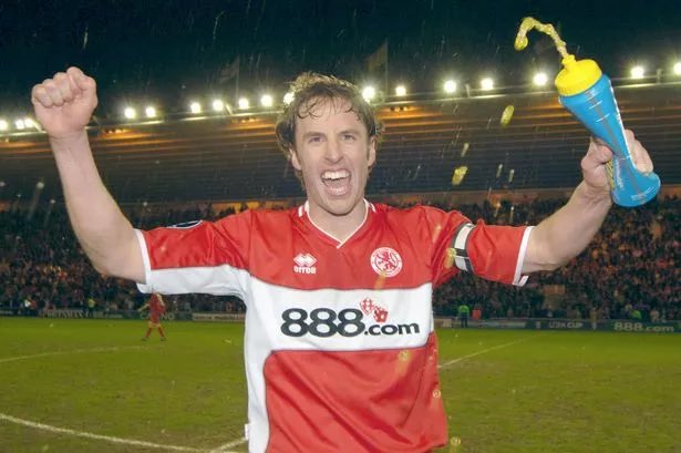 boro_memories's tweet photo. This one was either going to be perfect timing or absolutely horrific….but #OTD in 2001 Boro signed future cup-winning captain Gareth Southgate 🔴⚪️ https://t.co/0xrYaw92cl