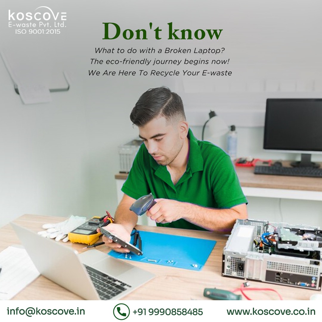 EKoscove's tweet image. ♻️ Don't know what to do with a broken laptop? Let Koscove E-waste Pvt. Ltd. help you on your eco-friendly journey! 🌍
We are here to recycle your e-waste responsibly.

📞 +91 9990858485
📧 info@koscove.in
🌐 koscove.co.in

#Koscove #EwasteRecycling #EcoFriendly
