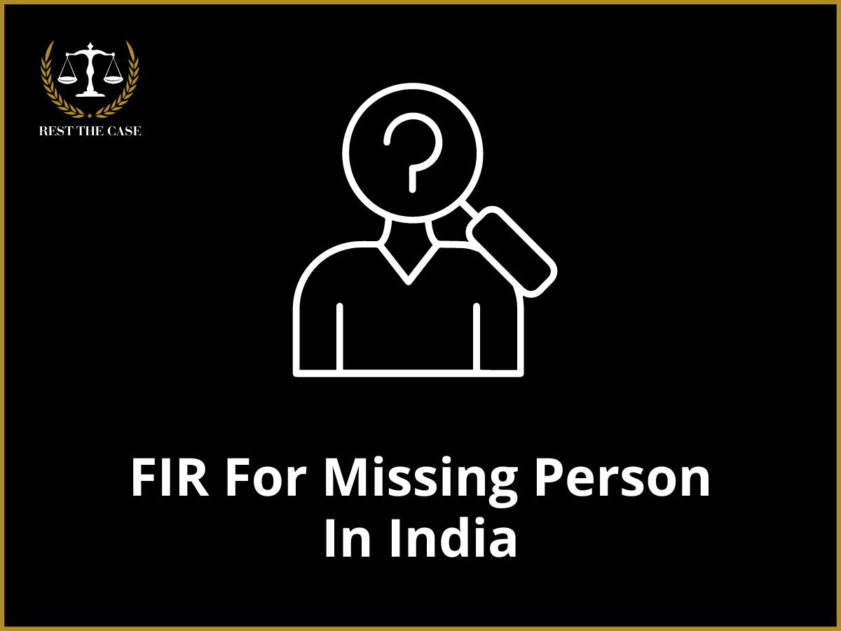 RestTheCase1's tweet image. What should you do if someone you care about goes missing? Discover the legal steps to file an FIR in our comprehensive guide. 

Stay informed, stay prepared: bit.ly/4cYRhan

#LegalHelp #MissingPerson #FileFIR #LegalKnowledge #LegalGuide #RestTheCase