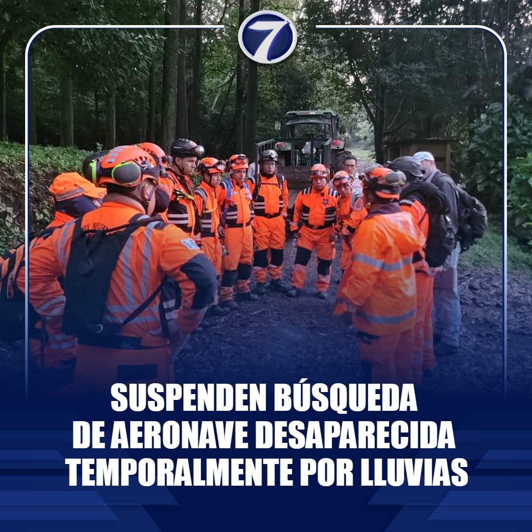 Noti7Guatemala's tweet photo. #Suspenden #búsqueda de #aeronave #desaparecida #temporalmente por #lluvias ➡ https://t.co/madHoHJ280 https://t.co/nDcTn79sJ6