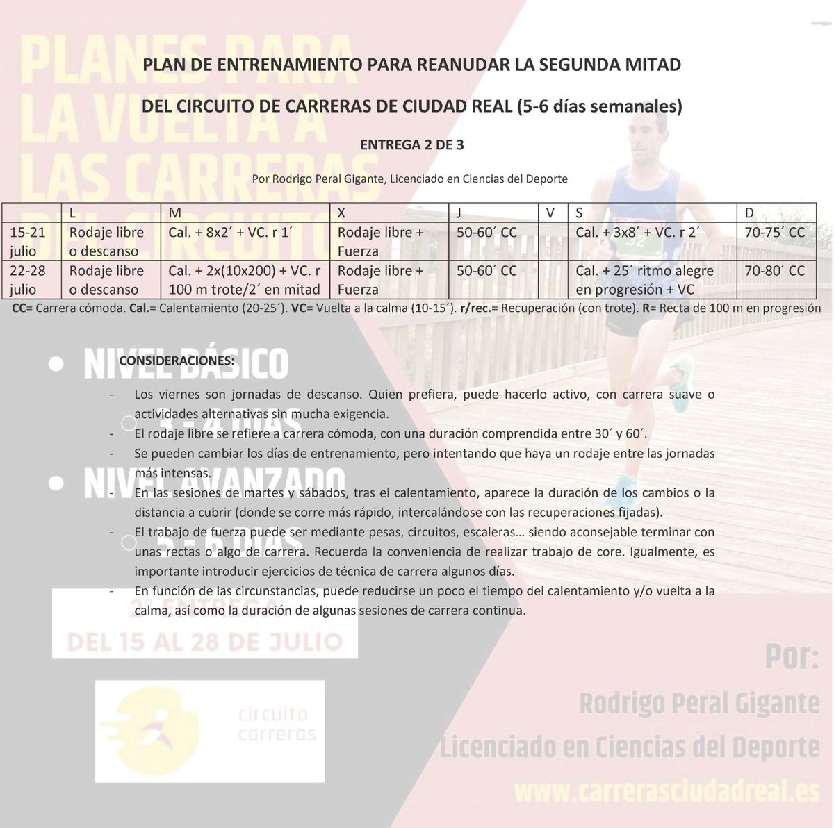 carrerascr's tweet photo. ✔️ Vamos con la segunda entrega de nuestros planes de entrenamiento para llegar a tope a Fuente el Fresno 👏🏻 Gracias Rodri! #tucircuito #iguales #muchomasquecorrer https://t.co/rc0RGctxAD https://t.co/rwXsgkZ7le