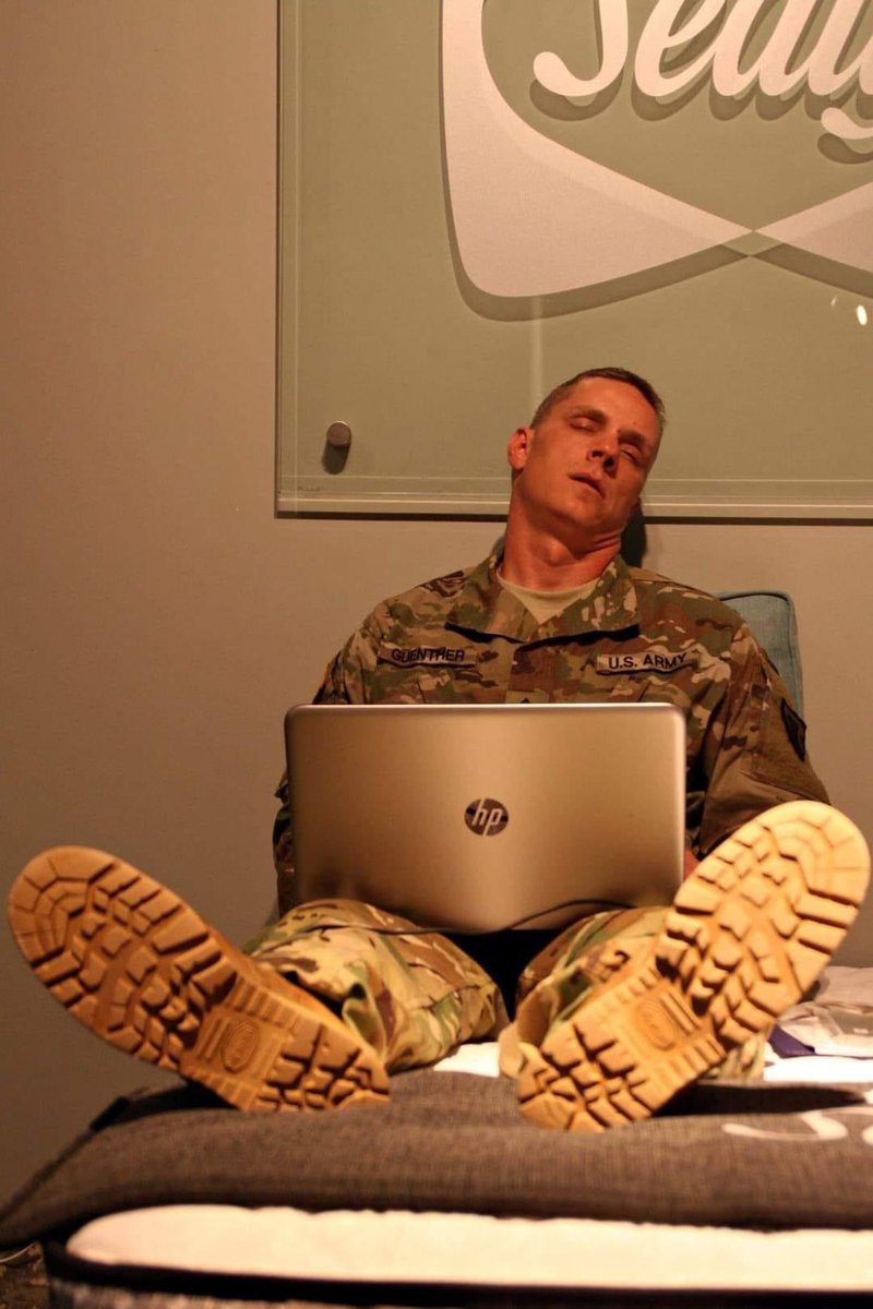 AprilAguirreTx's tweet photo. "We all know that @MattressMack opened his stores as a shelter for Houstonians. What you may not know is that he also opened his mattress showroom up to members of the Texas Army National Guard, so they could get some well deserved rest. "Credit:US Army Photo by Sgt. Steve Johnson