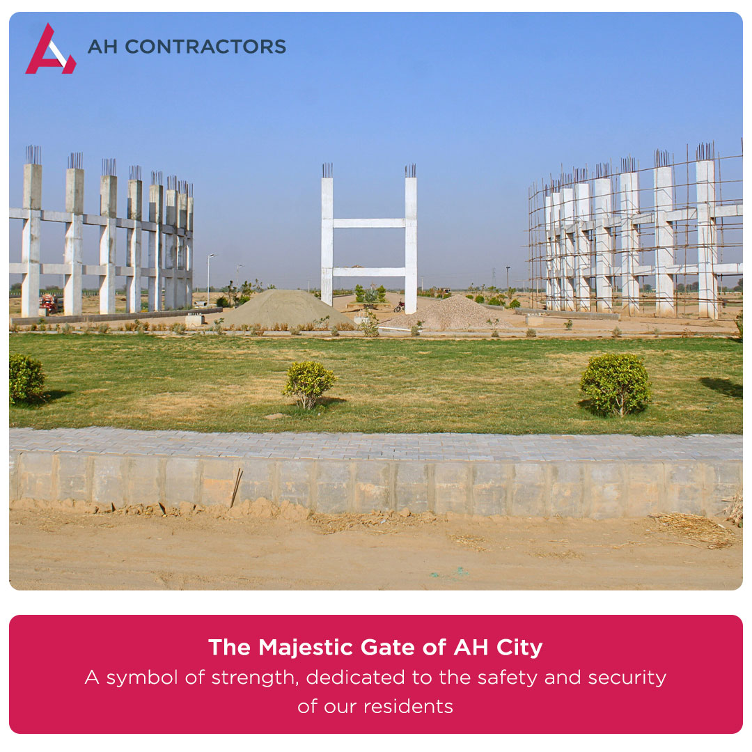 AHContractorsPk's tweet photo. The Majestic Gate of AH City stands tall, symbolizing our commitment to the safety and security of all residents. AH Contractors is proud to build a safe haven for all residents.

#AhCity #DIKhan #AHContractors https://t.co/BMi8BVbtEY