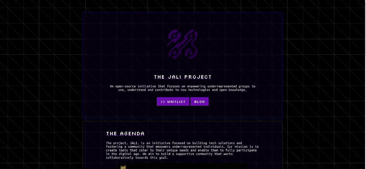 pkwolffe's tweet image. ¤My n&amp;amp;w demo #3, an AI agent to serve all regardless. 
📌Beta version allows 2-way audio communication, currently available in 9 African languages.
I revamped the homepage:
jali-webapp.vercel.app
Join my newsletter:
formate-1-u4588788.deta.app/f/jali

#buildspace #ai
@FarzaTV @_buildspace