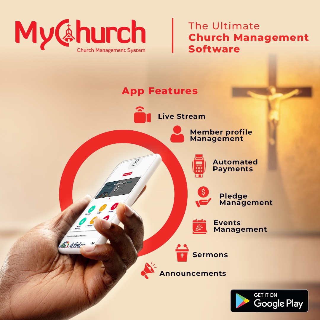 BitwiseDigital's tweet image. MyChurch.co.ke streamlines church management through an easy-to-use platform that automates various administrative tasks such as Member management, Sermon, Automated payments, Event management with reminders and Prayer requests. Find MyChurch App play.google.com/store/apps/det…