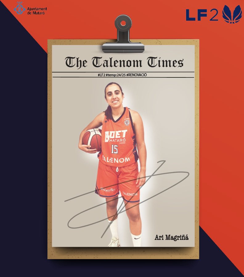 👀 𝐓𝐡𝐞 𝐓𝐚𝐥𝐞𝐧𝐨𝐦 𝐓𝐢𝐦𝐞𝐬👀

🆕𝙱𝚛𝚎𝚊𝚔𝚒𝚗𝚐 𝙽𝚎𝚠𝚜

✏️Ari Magriñá Renova amb el 𝗧𝗔𝗟𝗘𝗡𝗢𝗠 𝗕𝗢𝗘𝗧 𝗠𝗔𝗧𝗔𝗥𝗢 
per a la seva Tercera Temporada!

#LF2 
#24/25