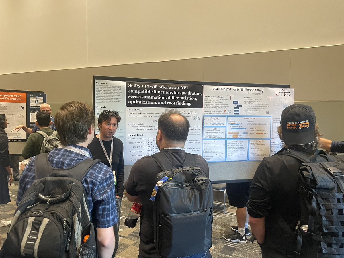 SciPyConf's tweet image. Amazing posters at the poster session at #SciPy2024 🙌
