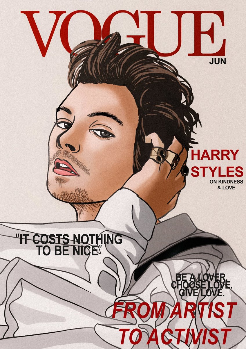 bluemeon's tweet photo. Practice. 
#drawing #magazine #harrystyles https://t.co/y672e8UNPu